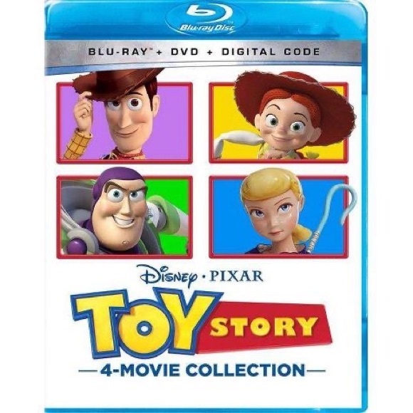 NWT DISNEY 4 MOVIES!  Toy Story: 4-Movie Collection Blu-ray/DVD/ digital combo - Picture 1 of 2